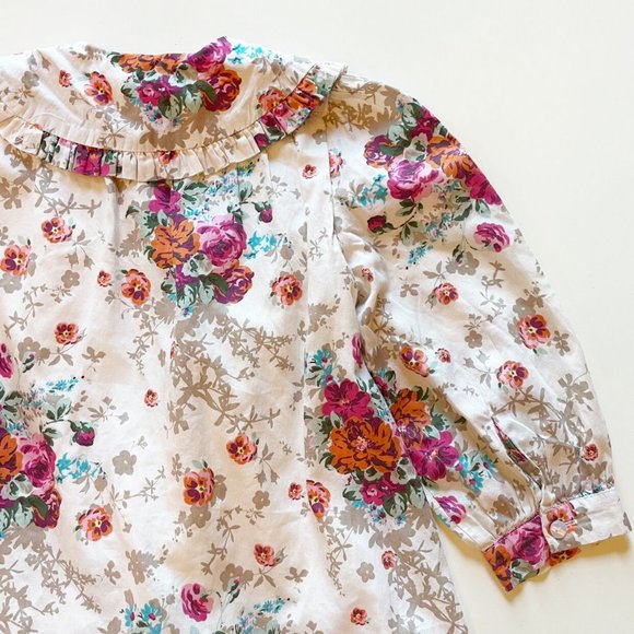 Pompomme Big Collar Floral Dress | Size 7 - Picture 6 of 11